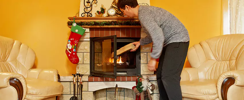 Rusted Metal Fireplace Restoration in New Hope, Minnesota